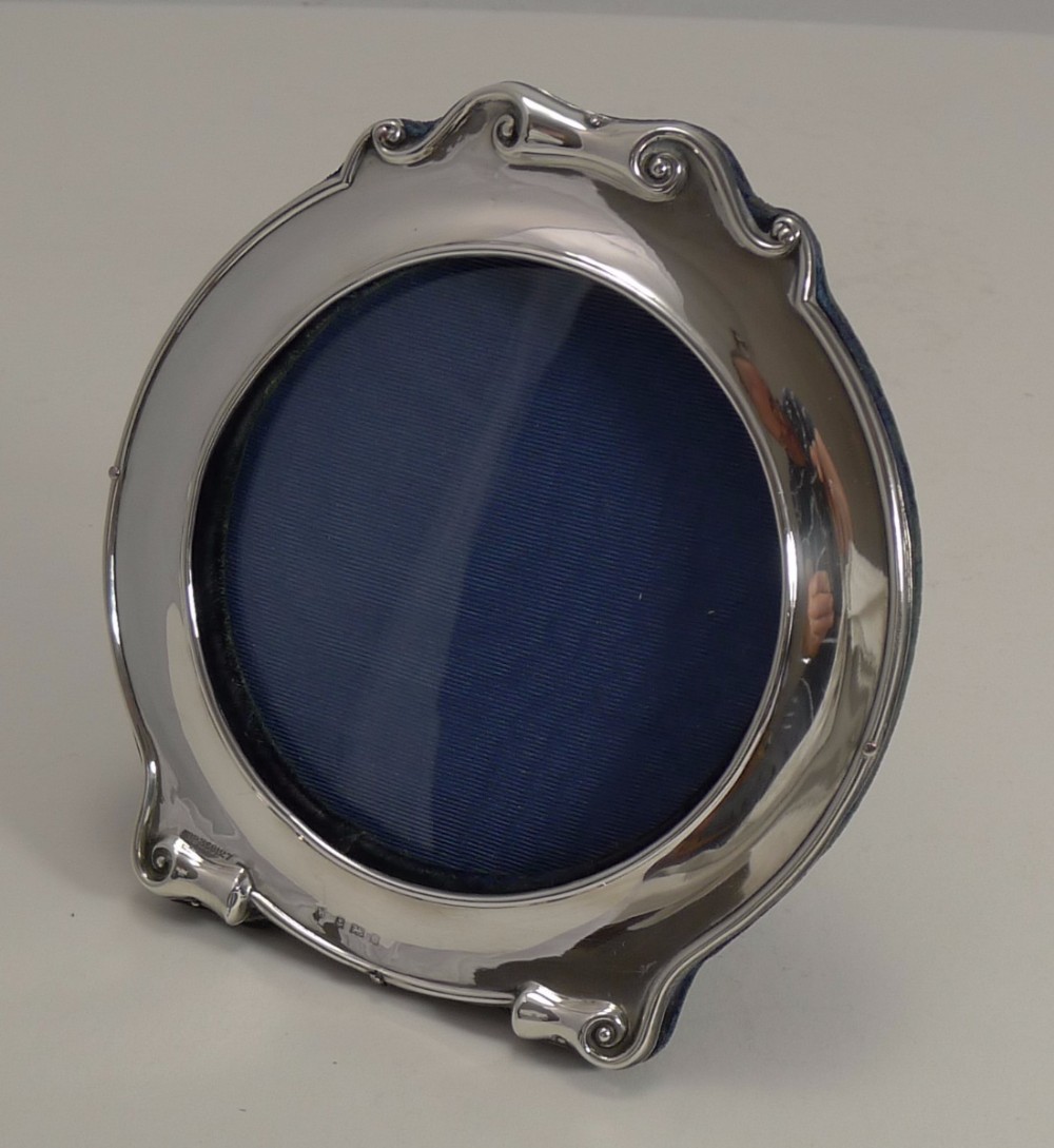 Handsome Antique English Sterling Silver Photograph Frame - 1904