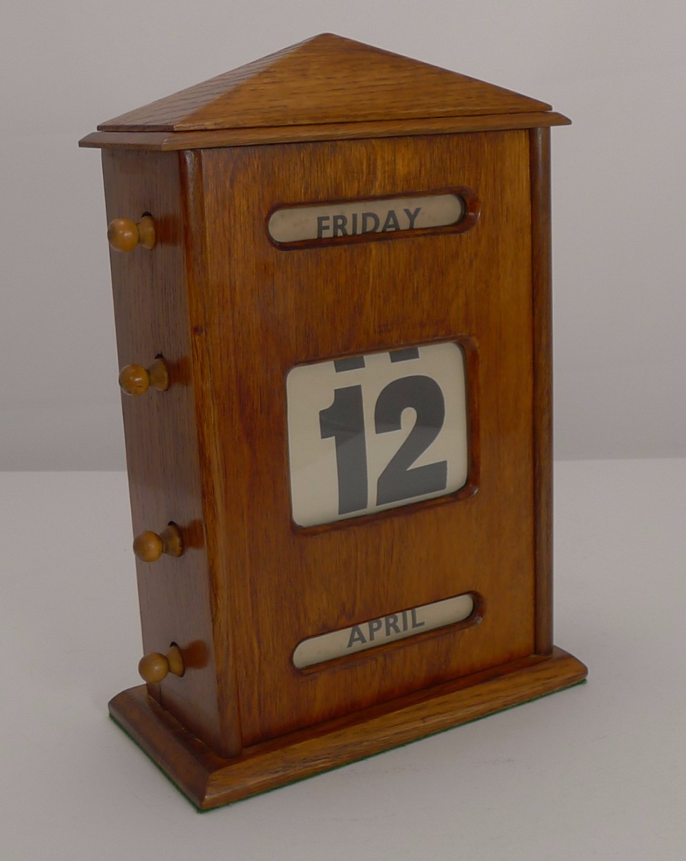 Very Large Antique English Mahogany Perpetual Calendar c.1915