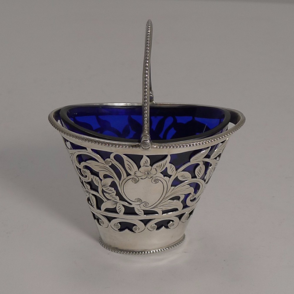 Antique English Sterling Silver Basket - Chester 1900