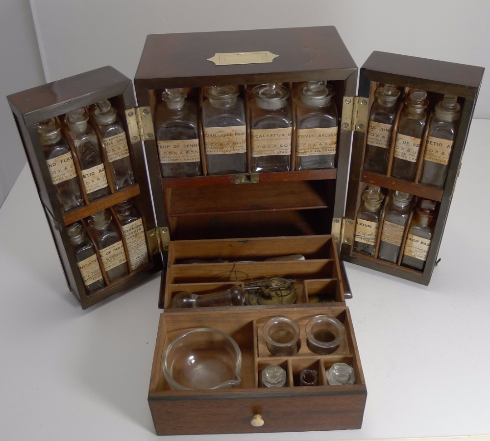 Wonderful George III English Apothecary Box c.1820