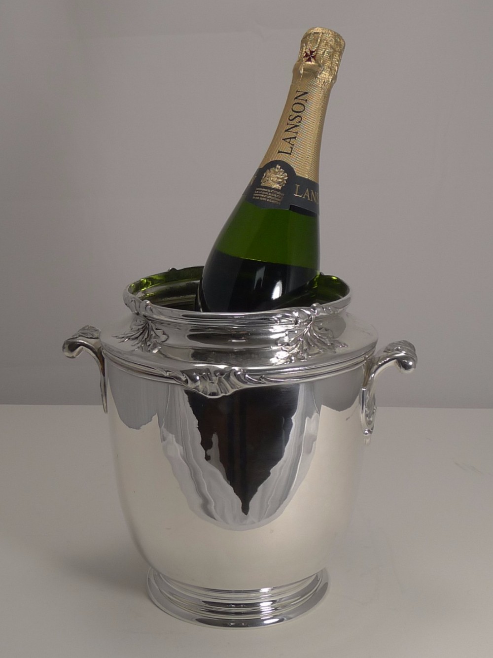 Fine Quality French Art Nouveau Silver Plated Wine Cooler c.1910