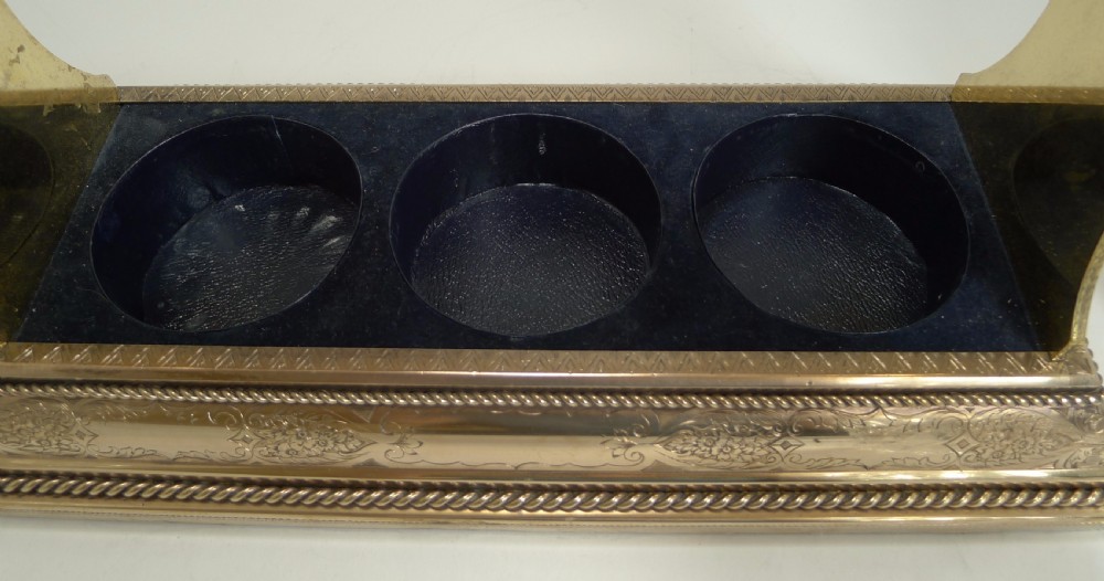 Exceptional Gilded Antique English Tantalus by Betjemman & Sons c.1900 View XIV