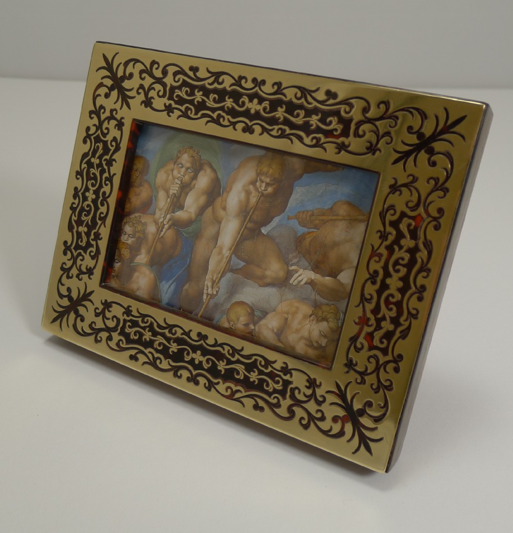 Antique English Boulle Photograph Frame c.1890