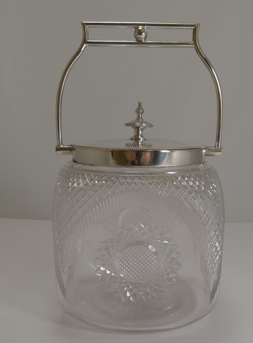Beautiful English Cut Crystal and Silver Plate 