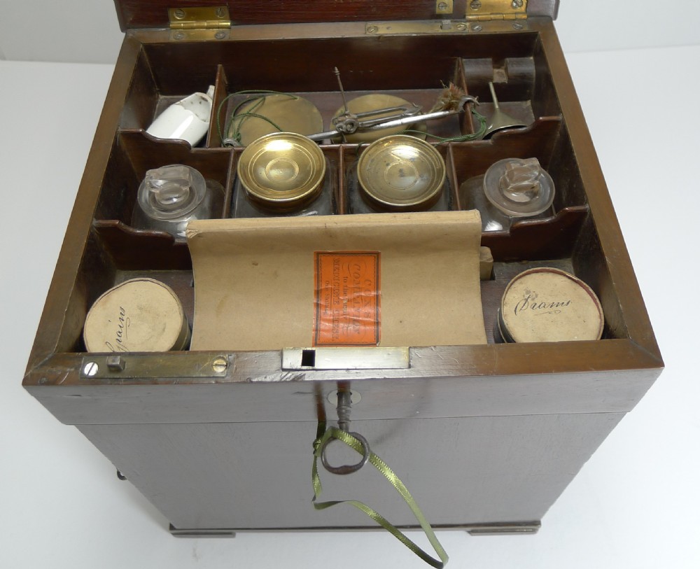 English George III Mahogany Apothecary Cabinet c.1800 View V