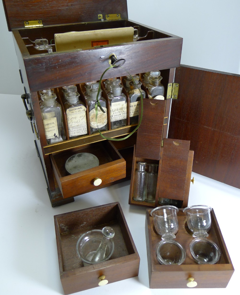 English George III Mahogany Apothecary Cabinet c.1800 View XI