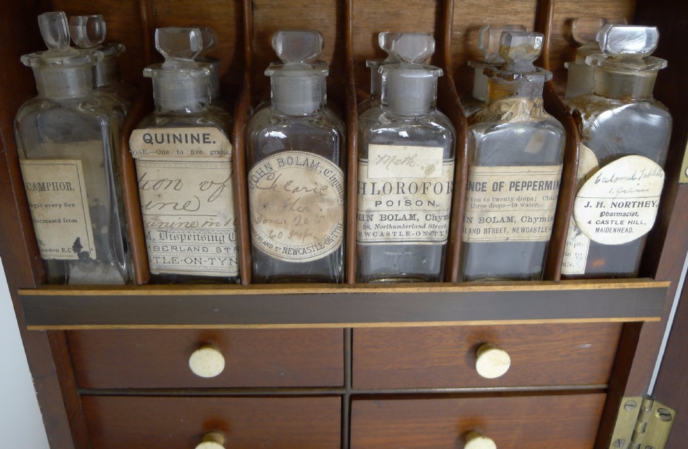 English George III Mahogany Apothecary Cabinet c.1800 View XII