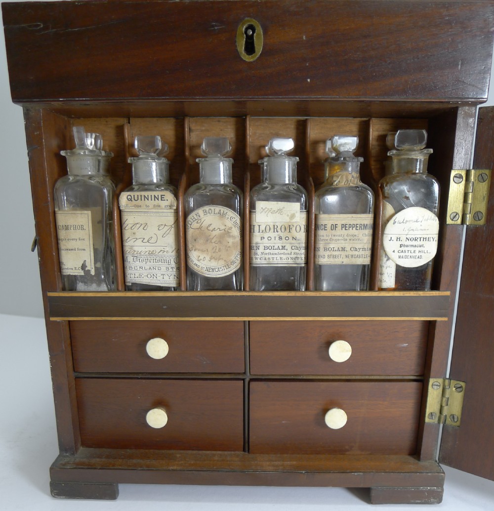 English George III Mahogany Apothecary Cabinet c.1800 View XIV