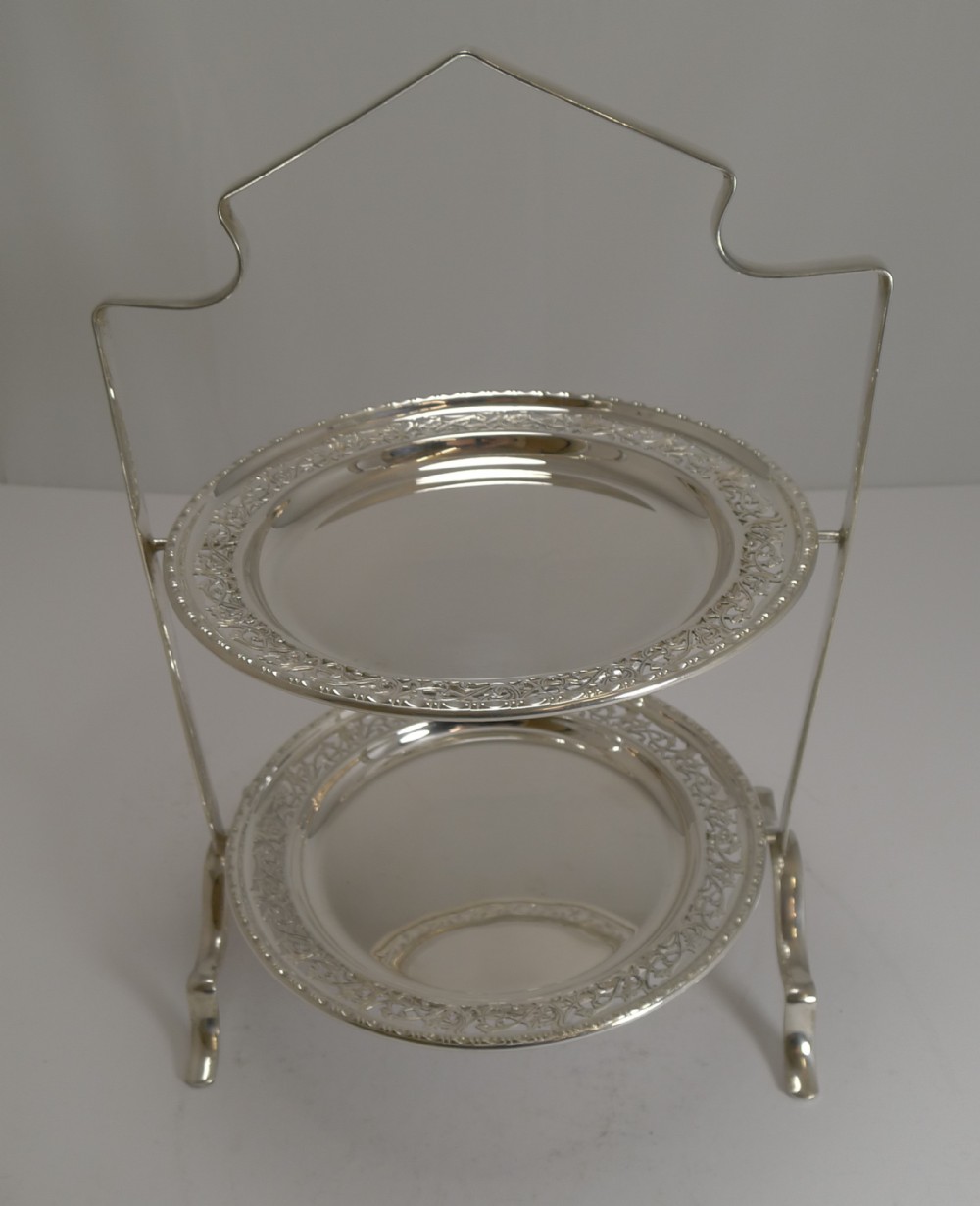 Antique English Silver Plated Cake Stand c.1900