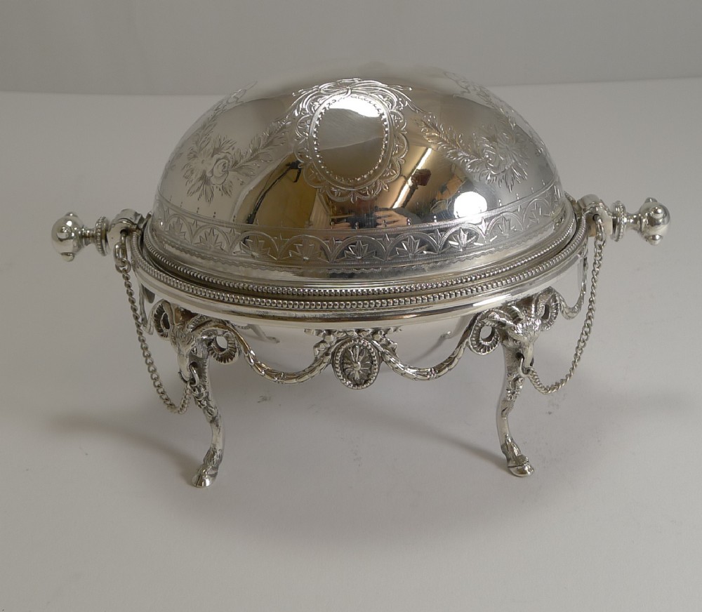 Stunning Revolving Butter Dish by Martin Hall and Co. c.1880.