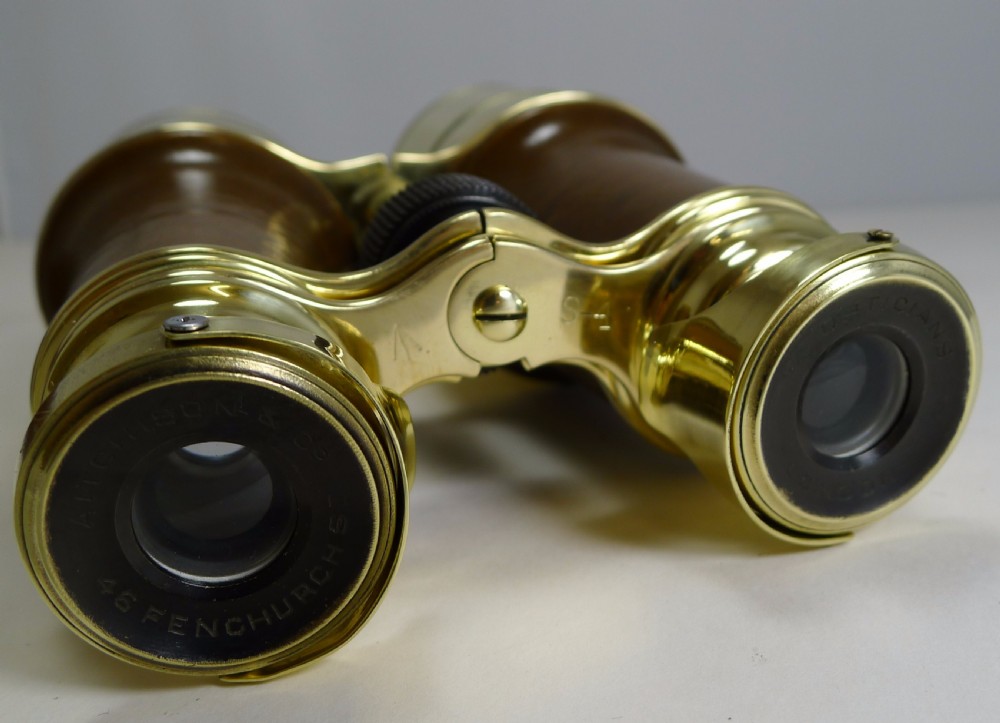 Superb Pair WW1 Binoculars and Case - British Officer's Issue - 1918 - Signed View VII