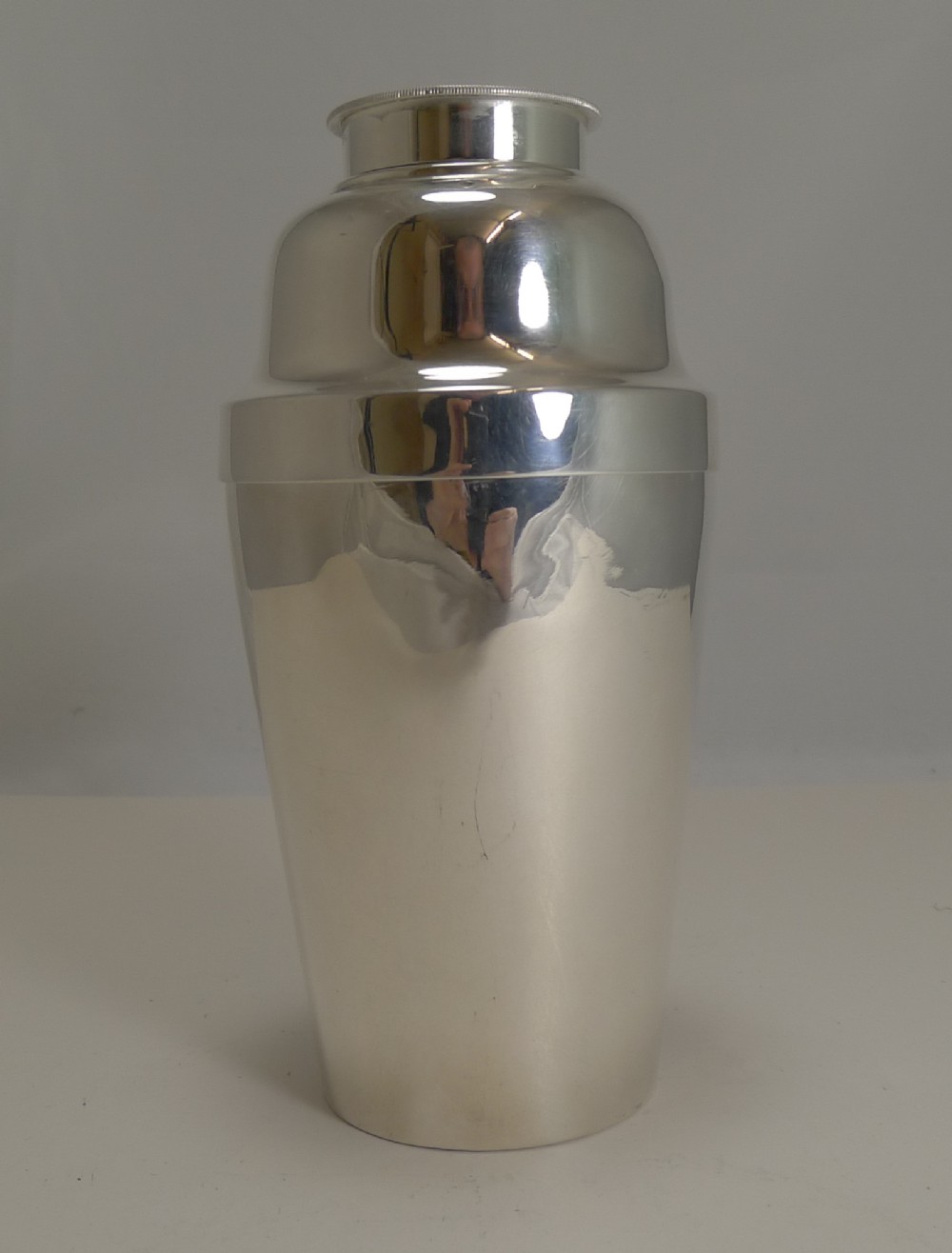 Art Deco Cocktail Shaker With Ice Breaker by Walker and Hall - 1928