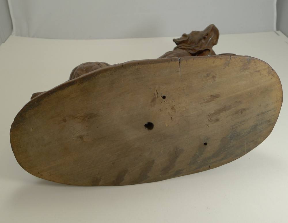 Huge Grand Black Forest Carving - St Bernard Dog c.1900 View II