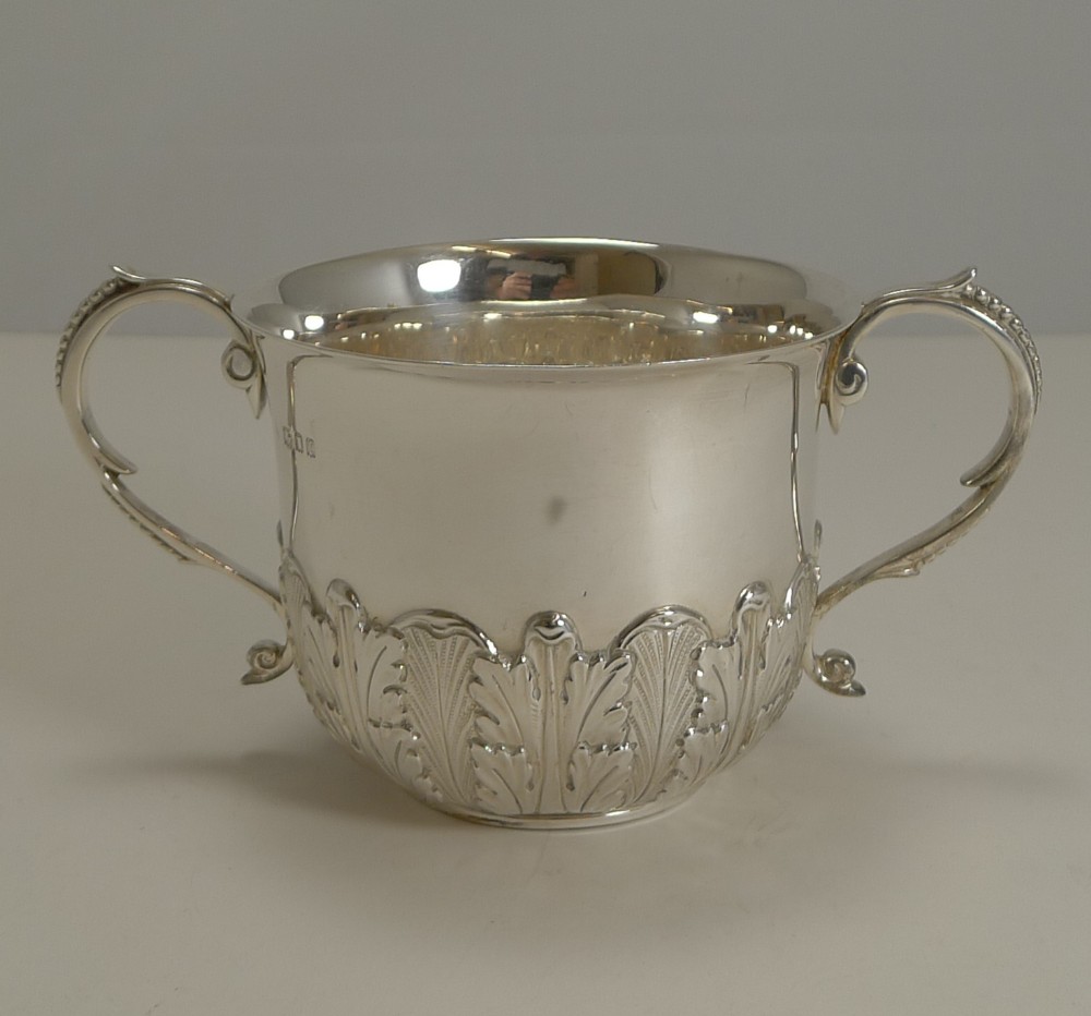 English Sterling Silver Porringer - London 1921