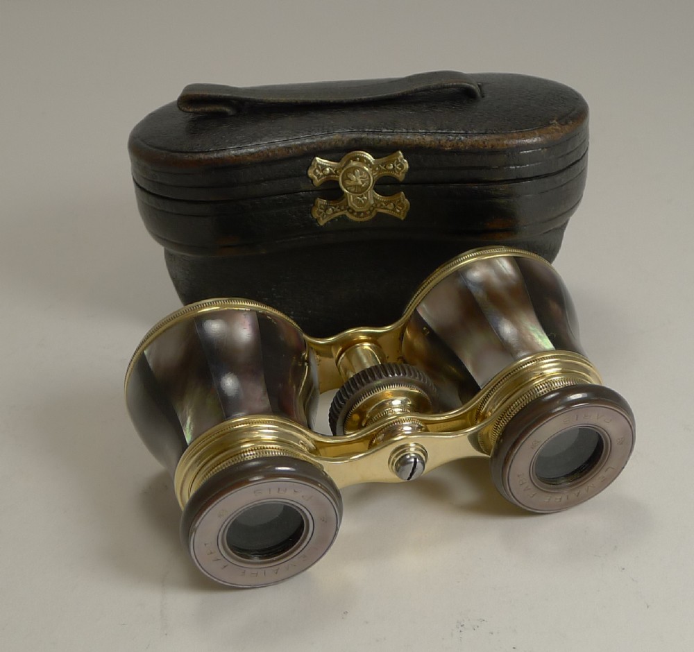 Superb Antique French Opera Glasses Signed LeMaire, Paris c.1900