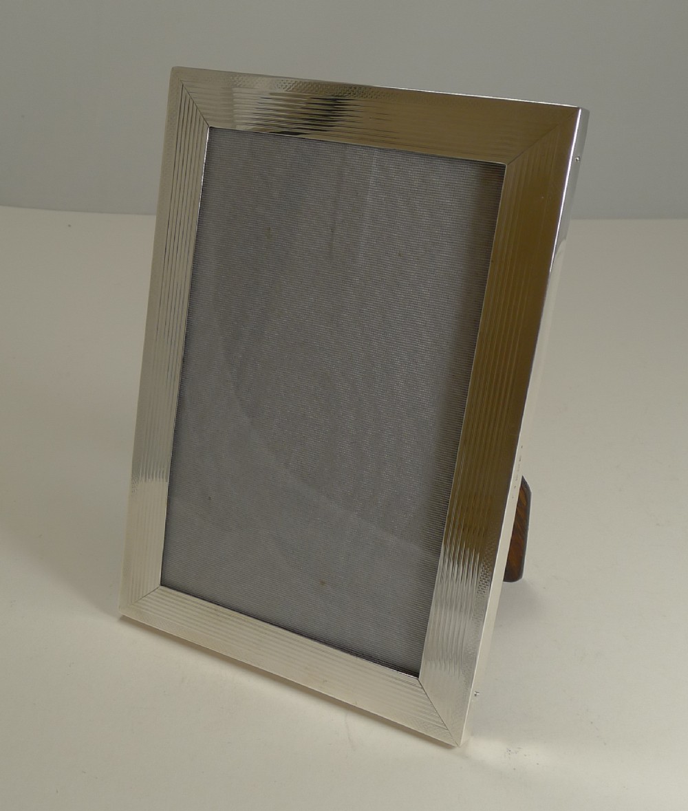 Smart English Sterling Silver Photograph Frame - 1919