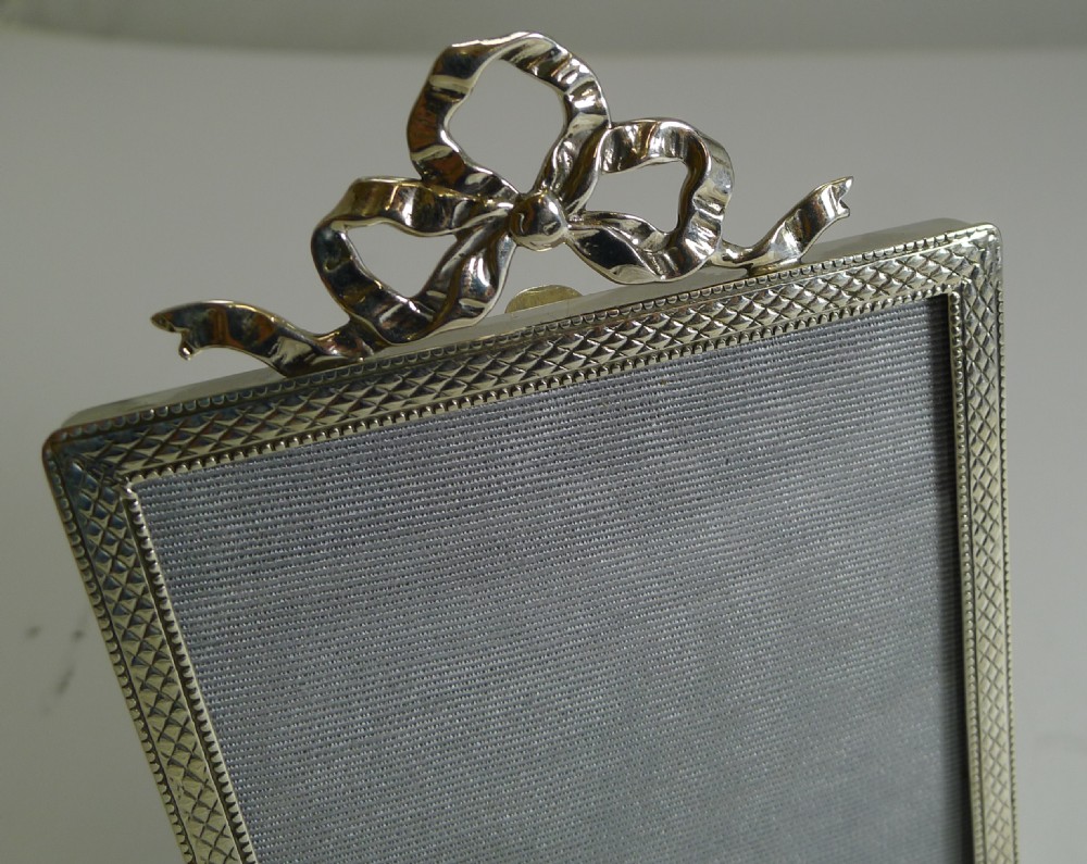 Pretty English Sterling Silver Photograph Frame - 1920 View III