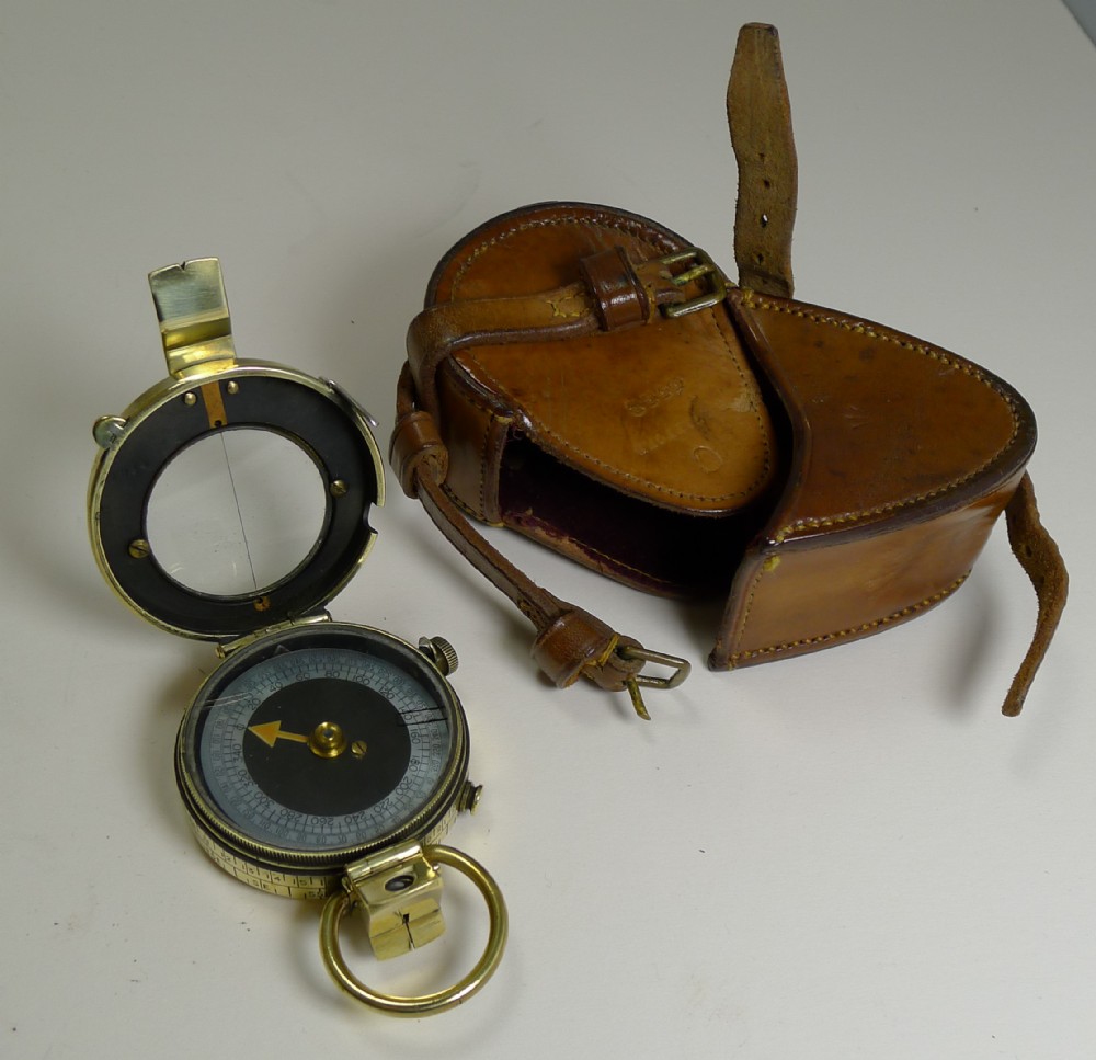 WW1 1918 British Army Officer's Compass - Verner's Patent MK VIII by E. Koehn, Switzerland