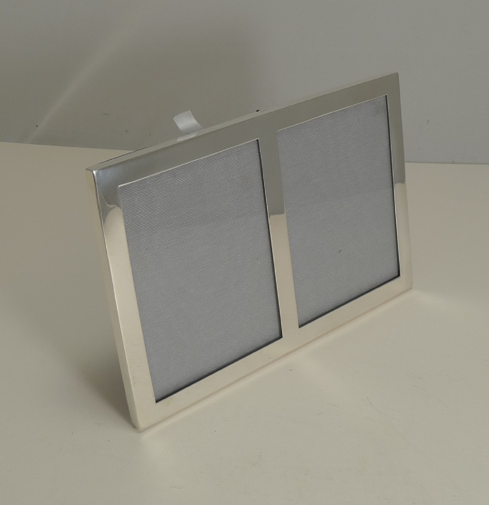 Sterling Silver Double Photograph Frame by Cartier c.1930's