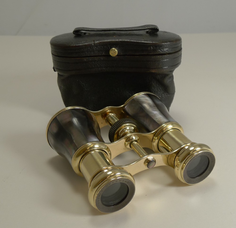 Fine Quality German Opera Glasses and Case c.1900