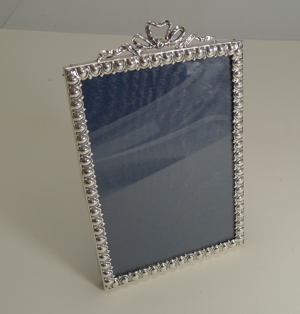 Antique English Sterling Silver Photograph Frame - 1899