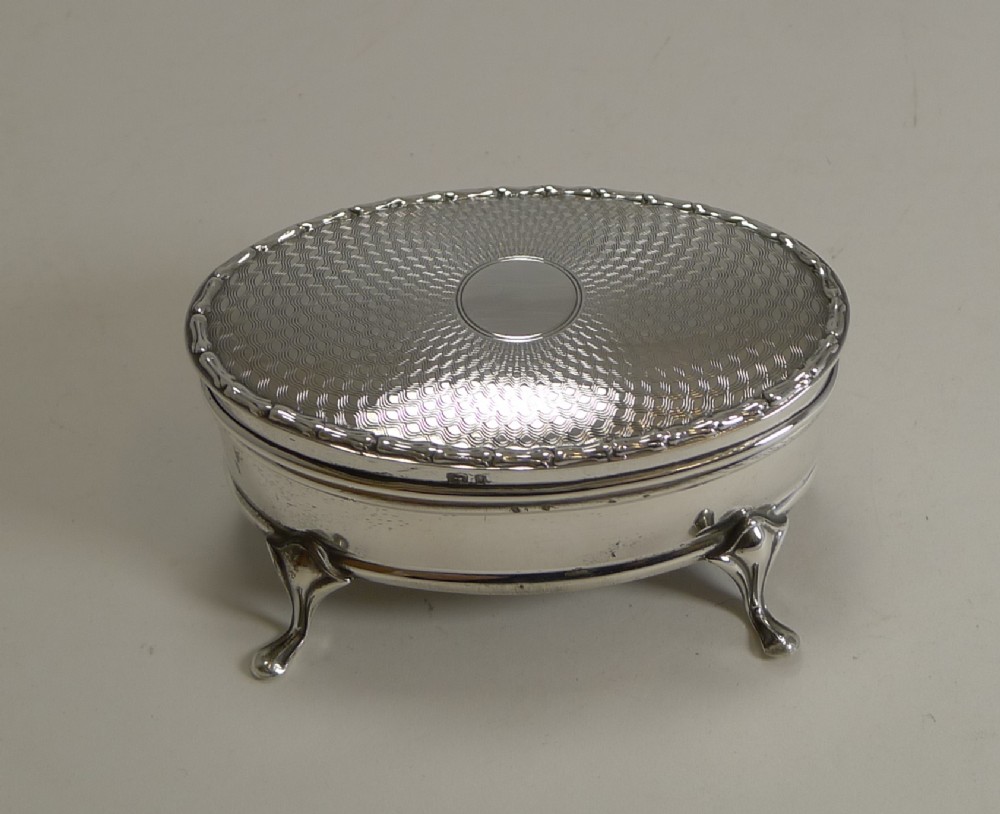 Handsome English Edwardian Jewellery Box by Synyer & Beddoes - 1910