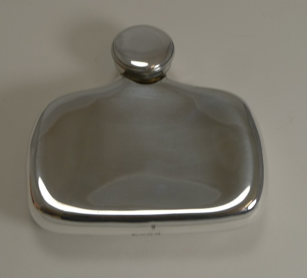 Unusual Hall's Patent Hip Flask by James Dixon and Sons c.1885