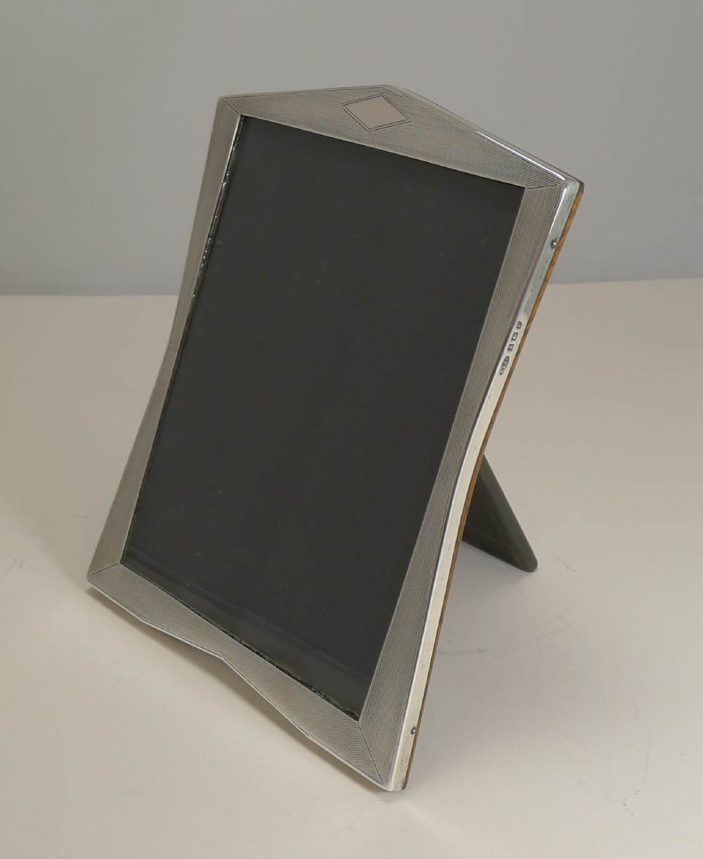 English Art Deco Sterling Silver Photograph Frame - 1939