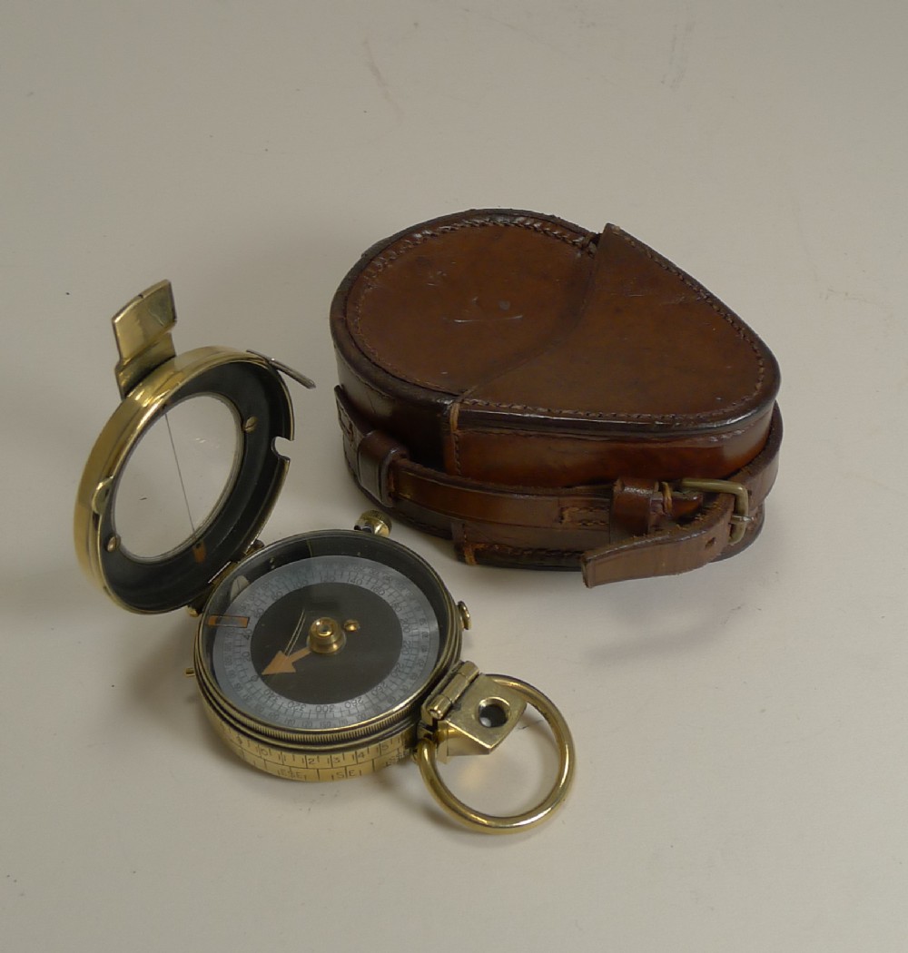WW1 1917 British Army Officer's Compass - Verner's Patent MK VIII by French Ltd.