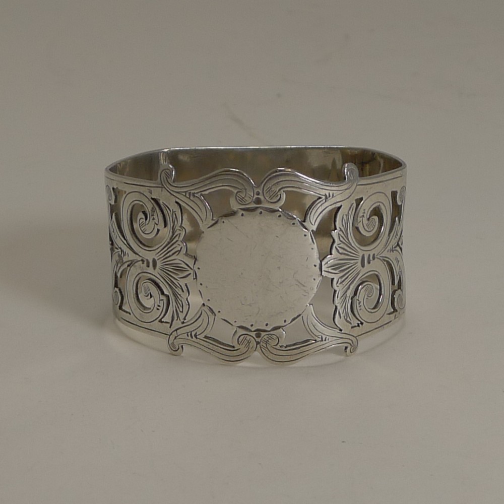 Antique, English Sterling Silver Napkin Ring - 1902