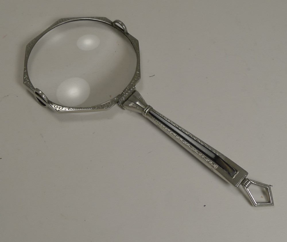 Art Deco Folding Magnifying Glass c.1920
