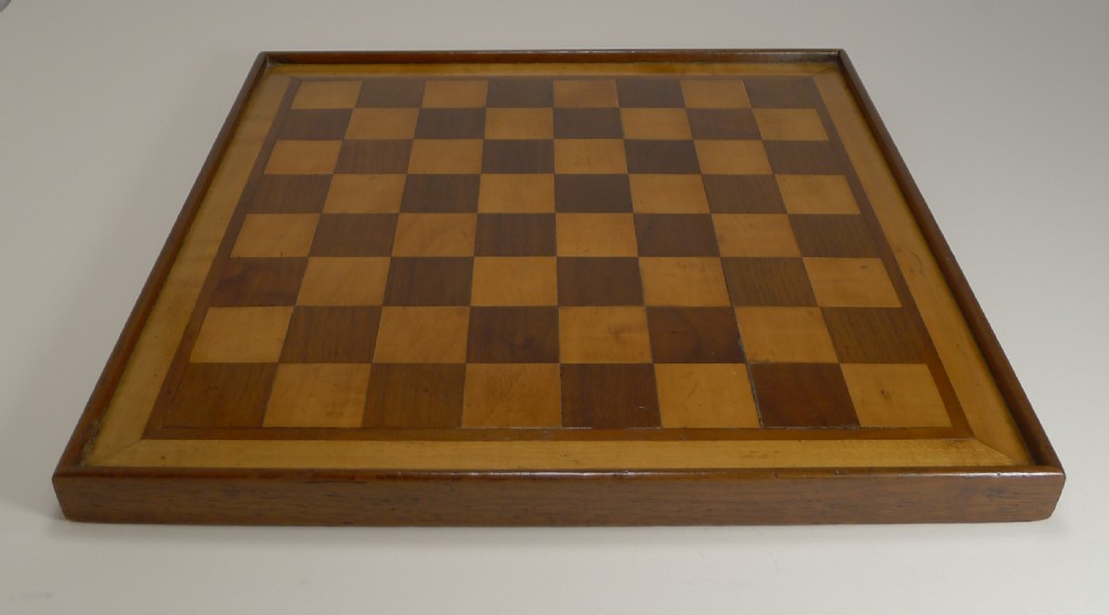 Antique English Chess Board c.1915 View II
