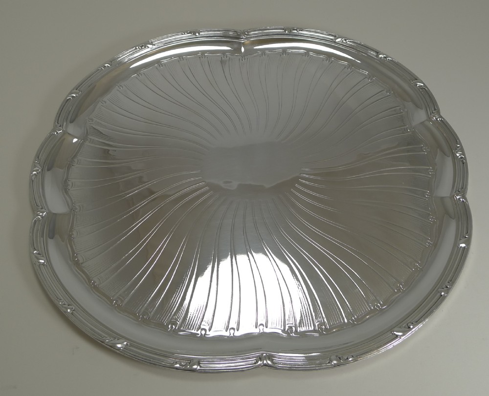 Antique French Christofle Silver Plated Tray c.1896 - Art Nouveau