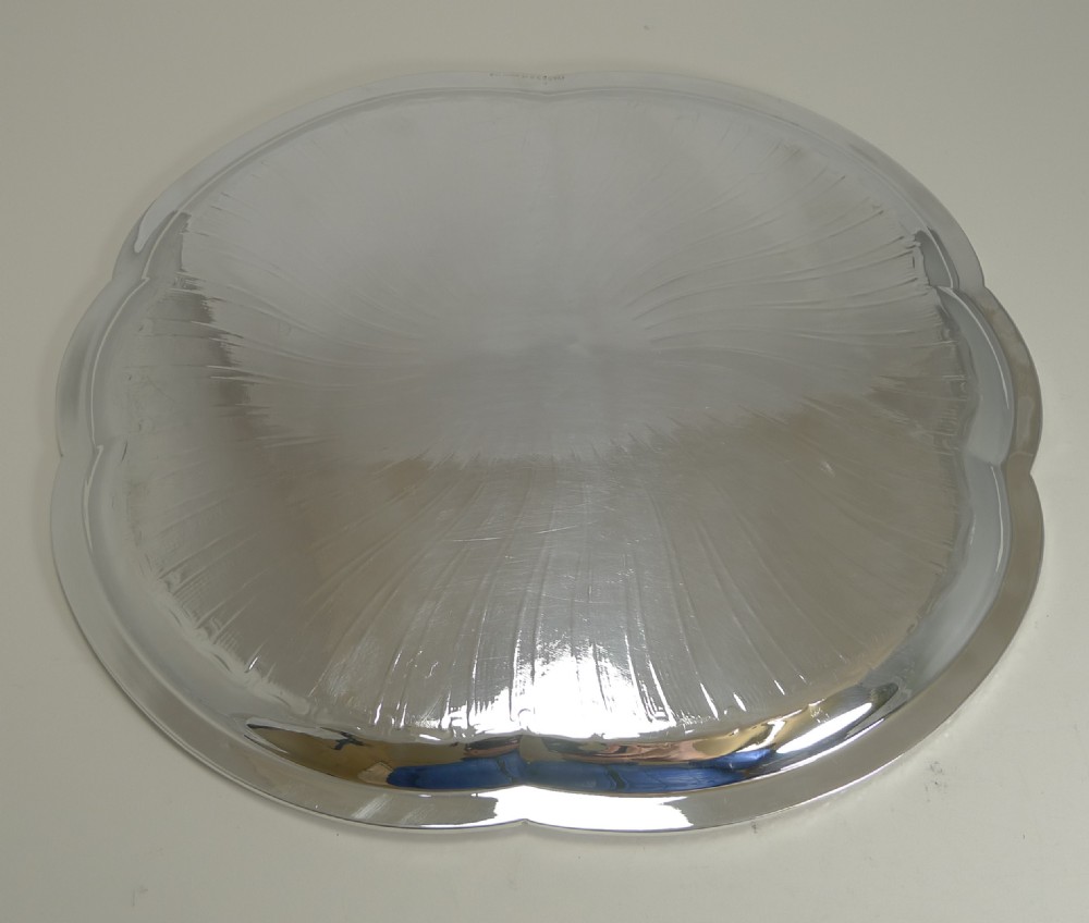Antique French Christofle Silver Plated Tray c.1896 - Art Nouveau View VII