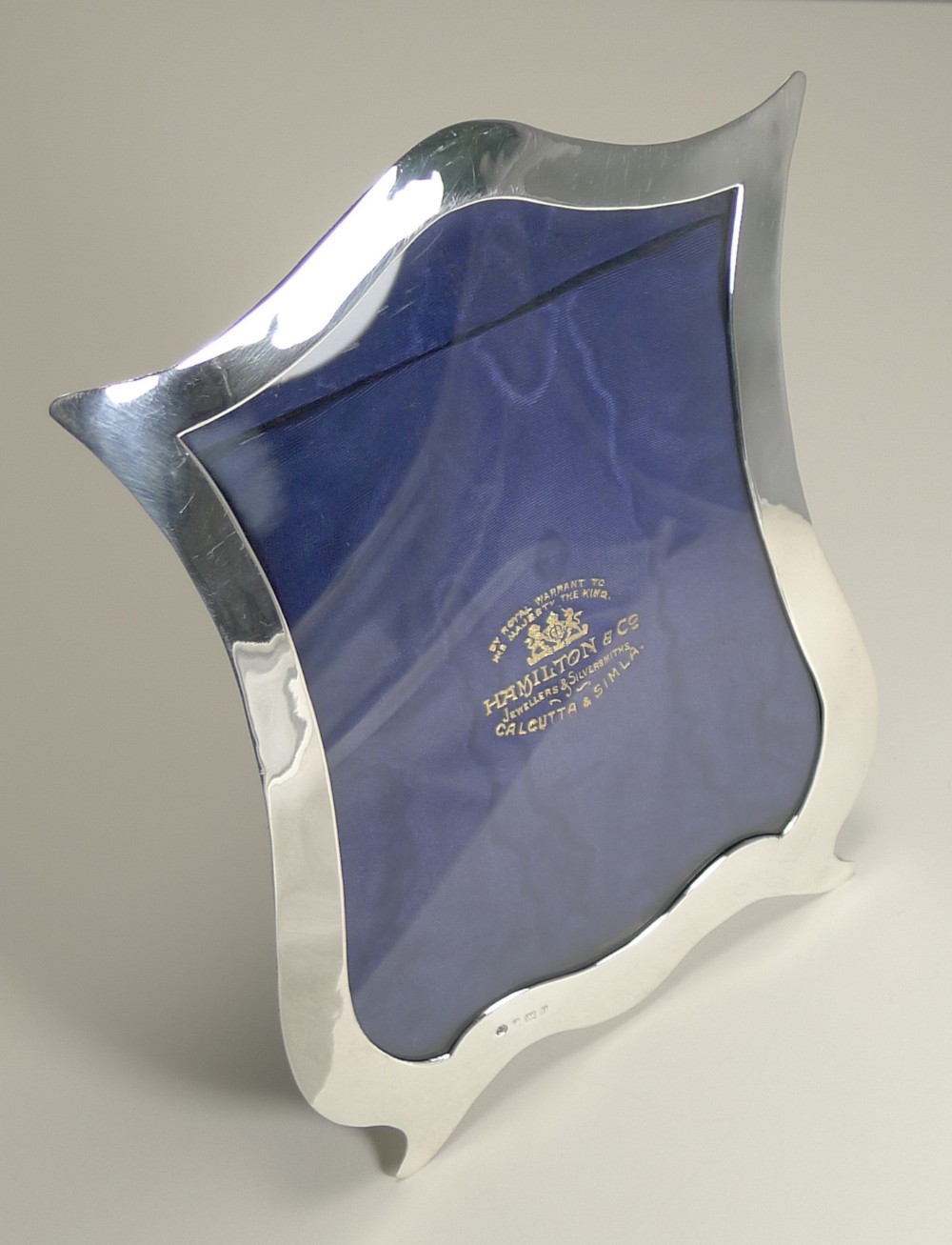 A Fine English Sterling Silver Photograph Frame by William Hutton