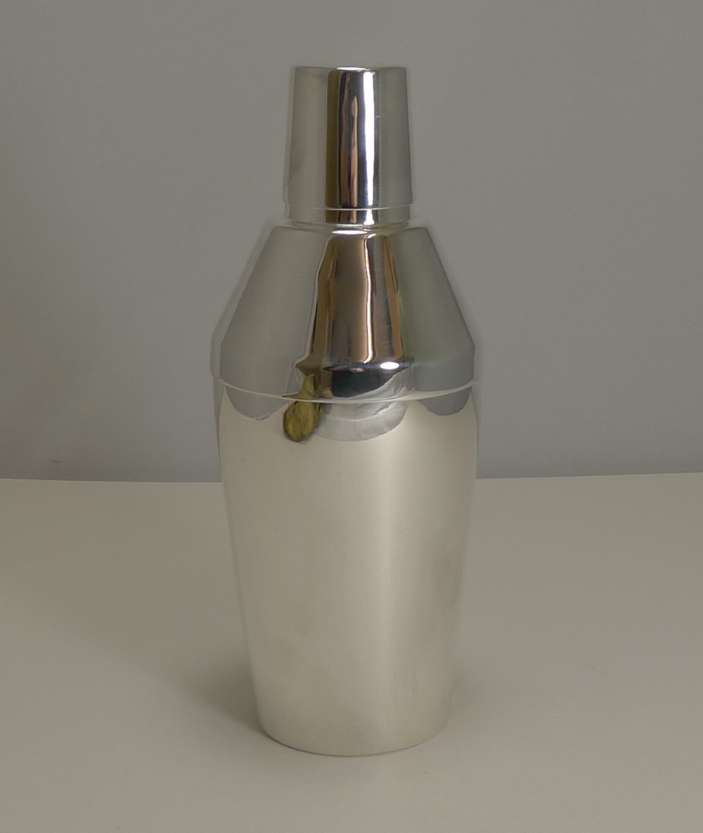 Art Deco Silver Plated Cocktail Shaker by Elkington & Co. c.1930