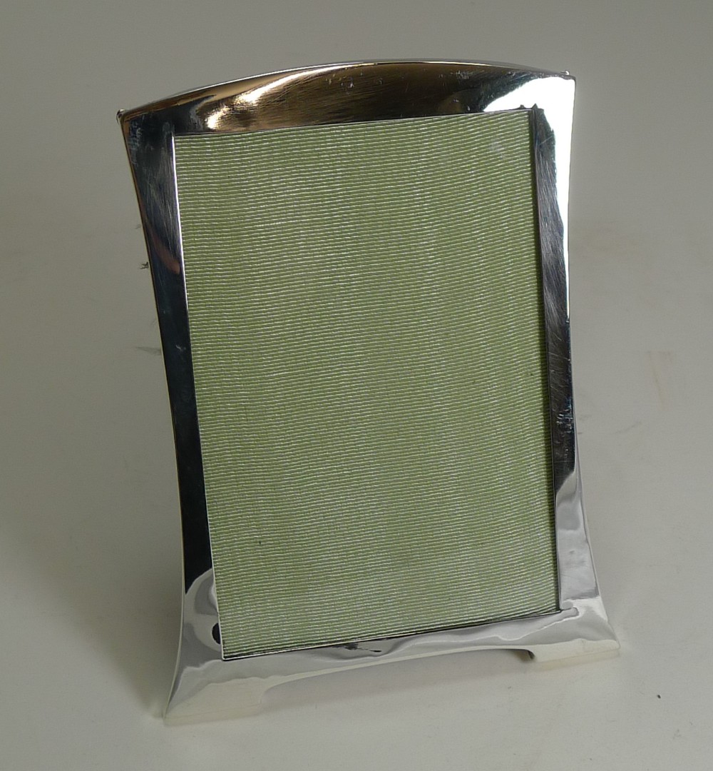 Elegant Antique English Sterling Silver Picture Frame - Art Deco - 1919