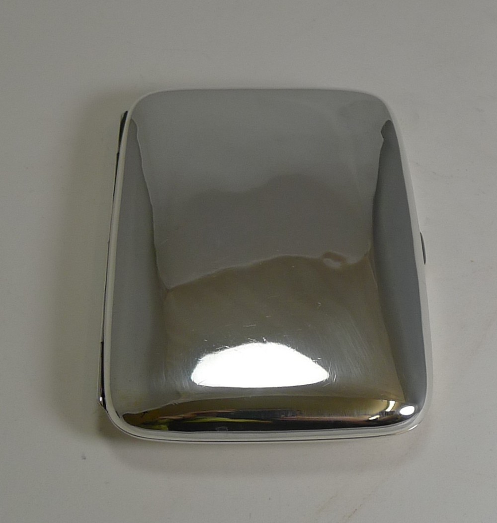 Antique English Sterling Silver Cigar Case - Birmingham 1909