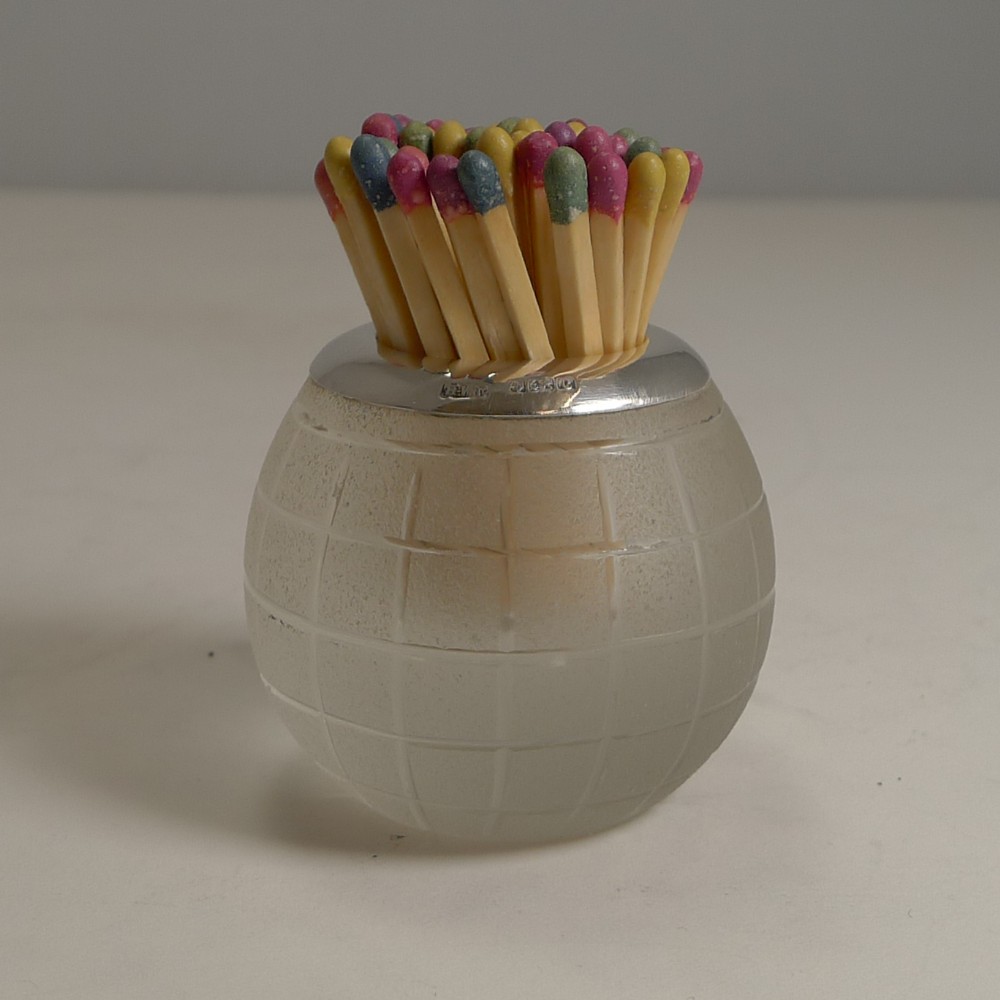Antique English Golf Ball Match Strike - Sterling Silver - 1902