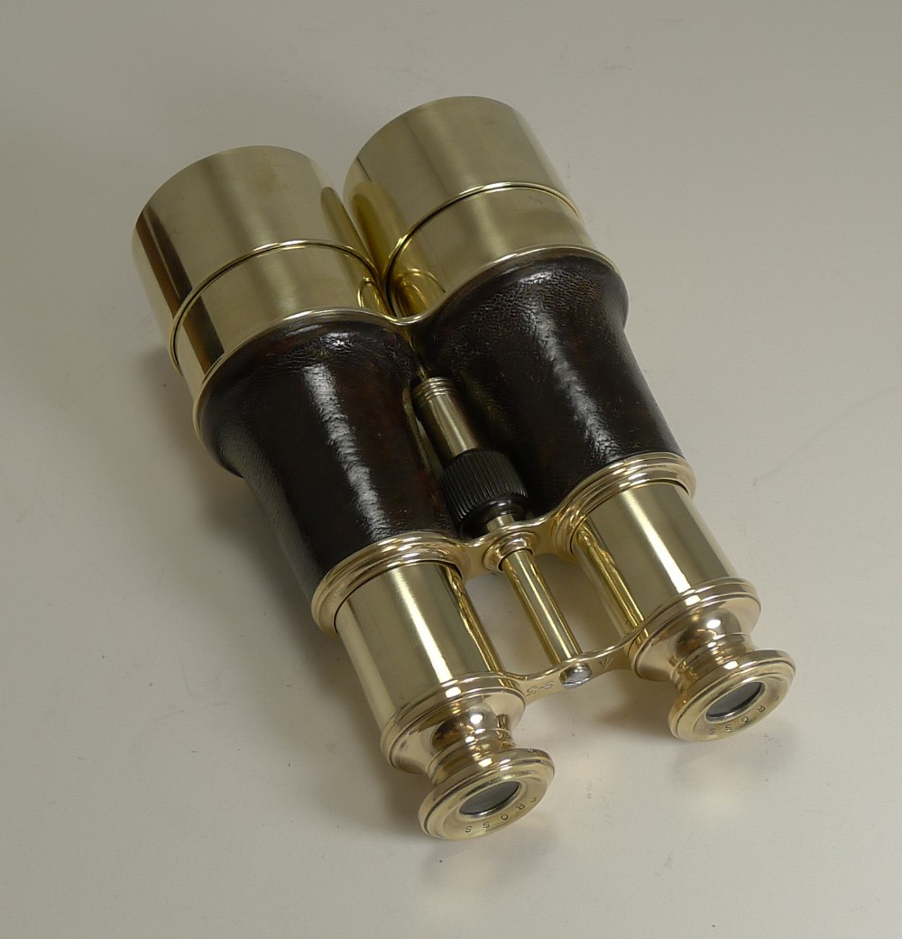 Superb Pair WW1 Binoculars and Case - British Officer's Issue - 1917 - Signed Ross, London