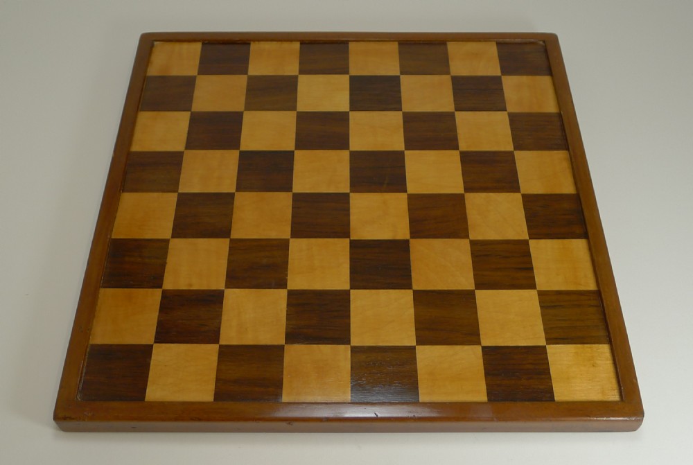 Antique English Chess Board c.1900