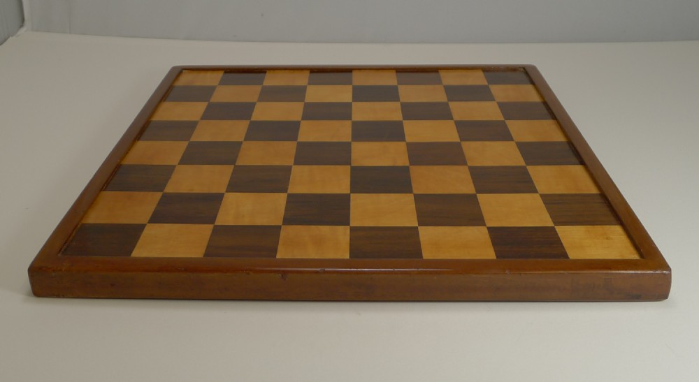 Antique English Chess Board c.1900 View II