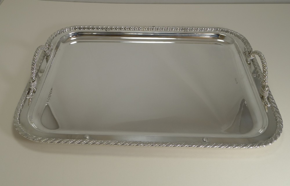 Vintage Christian Dior Silver Plated Serving Tray c.1970