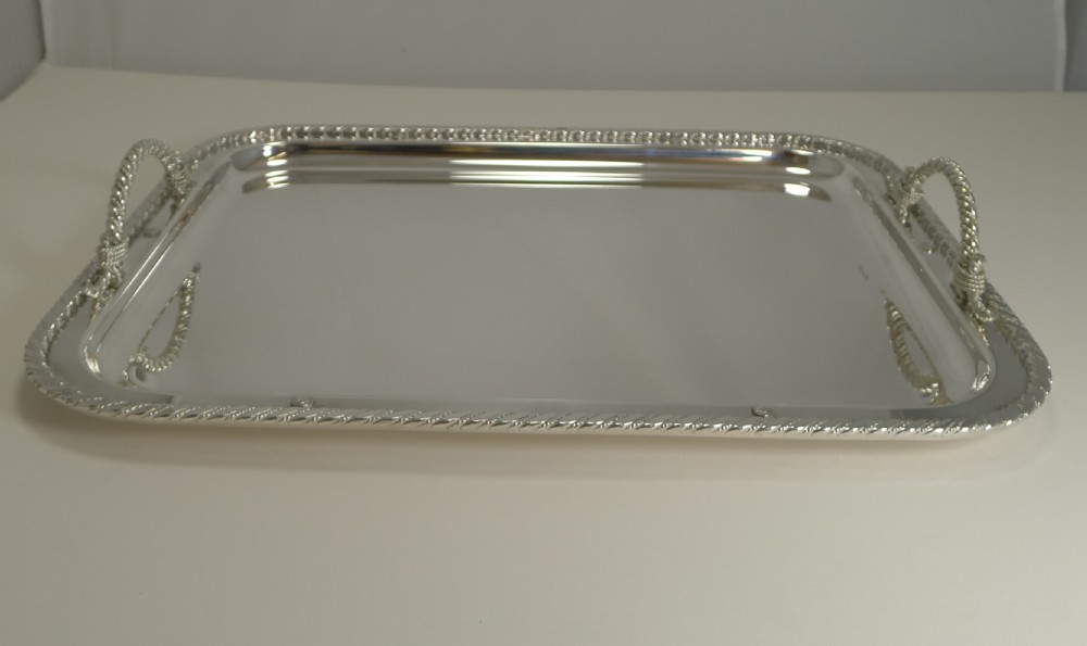 Vintage Christian Dior Silver Plated Serving Tray c.1970 View XII