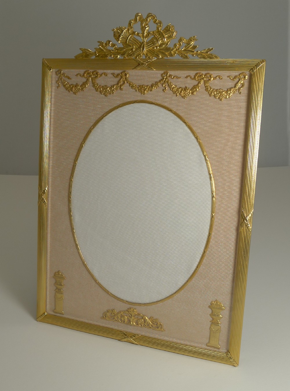 Large French Gilded Bronze Photograph Frame c.1890