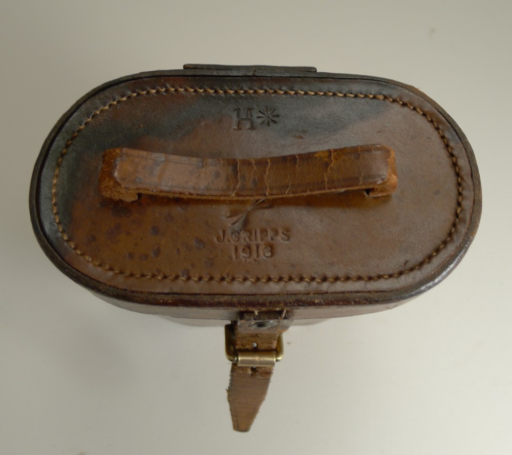 Superb Pair WW1 Binoculars and Case - British Officer's Issue - 1918 View VII