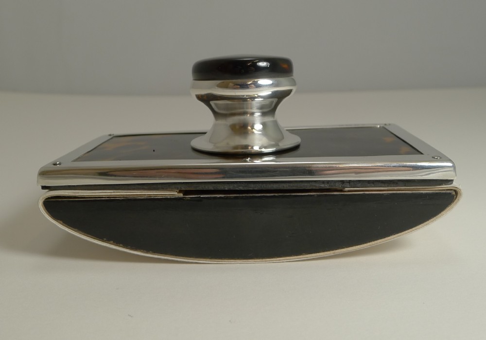 English Silver and Tortoiseshell Rocking Blotter - 1924 View VII