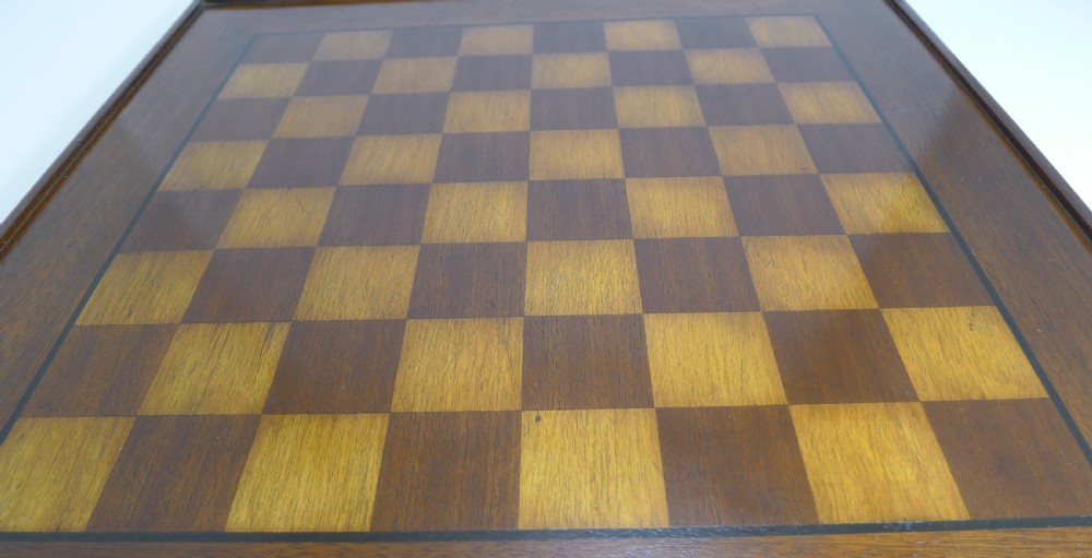 Large Antique English Chess Board c.1900 View III