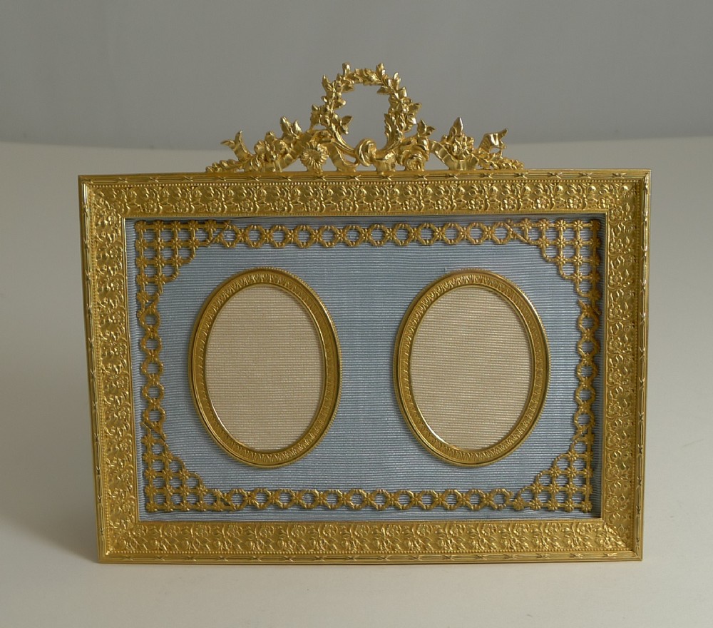 Antique French Gilded Bronze Photograph Frame c.1900
