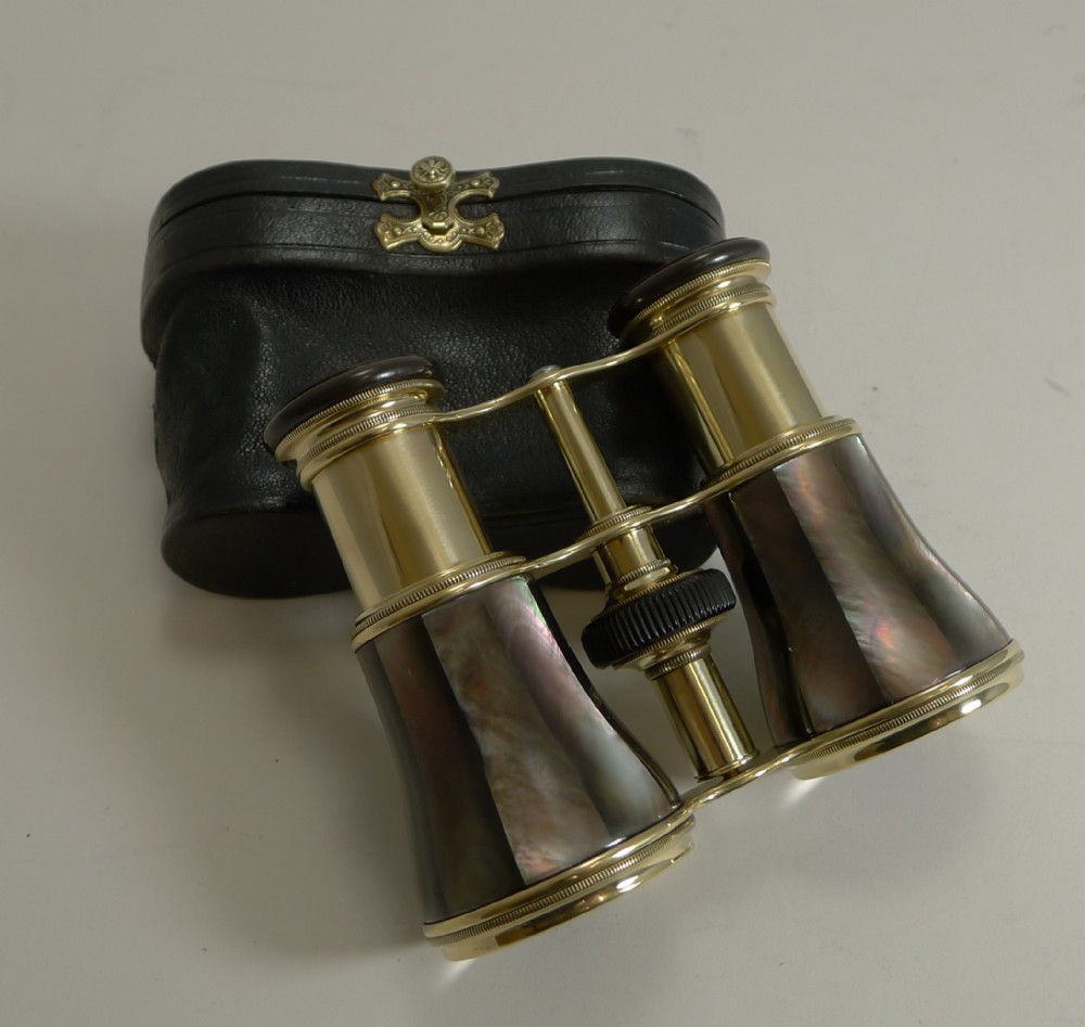 Superb Antique French Opera Glasses Signed LeMaire, Paris c.1900